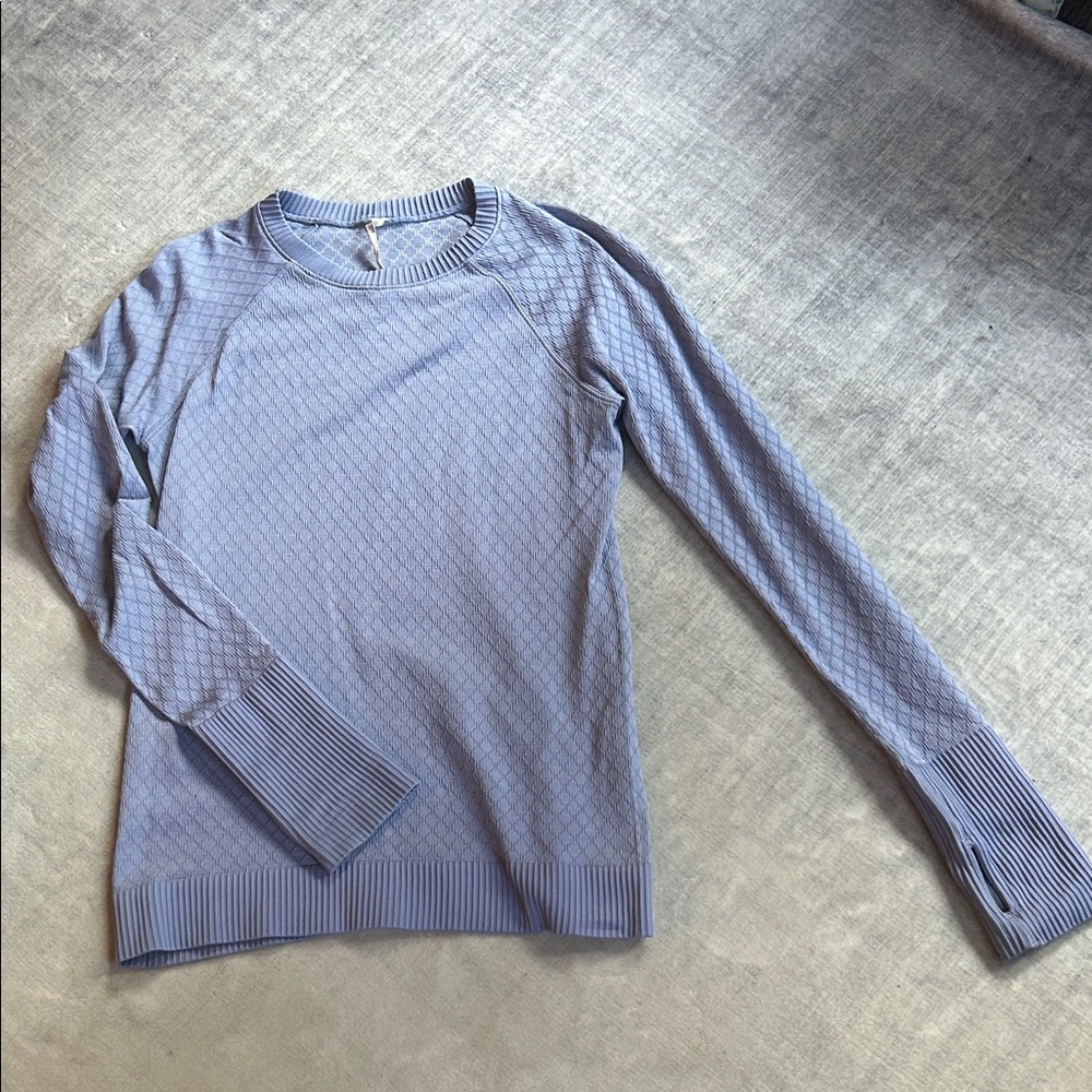 lululemon athletica Blue Long Sleeve Top